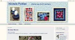 Desktop Screenshot of nickels-pickels.blogspot.com