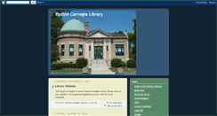 Desktop Screenshot of paxtonlibrary.blogspot.com