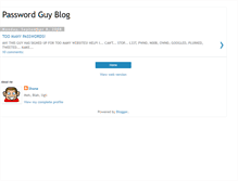Tablet Screenshot of passwordguy.blogspot.com