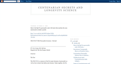 Desktop Screenshot of centenariansecrets.blogspot.com