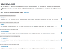 Tablet Screenshot of codecruncher.blogspot.com