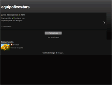 Tablet Screenshot of equipofivestars.blogspot.com