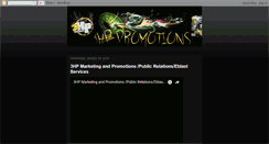 Desktop Screenshot of 3hppromotions.blogspot.com