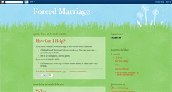 Desktop Screenshot of forcedmarriageblog.blogspot.com