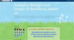 Desktop Screenshot of ecologia-biologia-20.blogspot.com