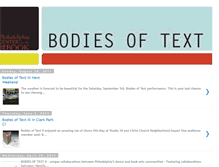 Tablet Screenshot of bodiesoftext.blogspot.com