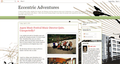 Desktop Screenshot of eccentricadventures.blogspot.com