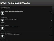 Tablet Screenshot of download-akon-ringtones.blogspot.com