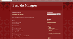 Desktop Screenshot of becodosmilagres.blogspot.com