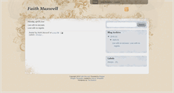 Desktop Screenshot of faithmaxwell.blogspot.com