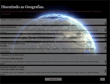 Tablet Screenshot of discutindoasgeografias.blogspot.com