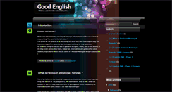 Desktop Screenshot of goodenglishblog.blogspot.com