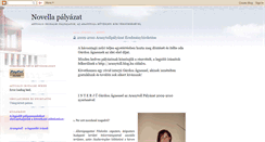 Desktop Screenshot of novella-palyazat.blogspot.com