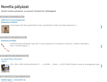 Tablet Screenshot of novella-palyazat.blogspot.com