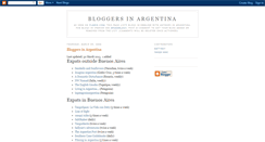 Desktop Screenshot of bloggersinargentina.blogspot.com