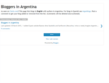 Tablet Screenshot of bloggersinargentina.blogspot.com