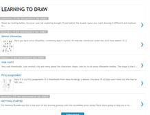 Tablet Screenshot of learningtodrawnow.blogspot.com