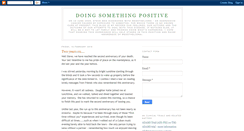 Desktop Screenshot of doingsomethingpositive.blogspot.com