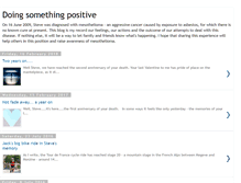 Tablet Screenshot of doingsomethingpositive.blogspot.com