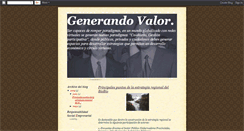 Desktop Screenshot of generandovalor.blogspot.com