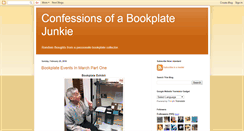 Desktop Screenshot of bookplatejunkie.blogspot.com