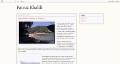 Desktop Screenshot of fairuzkhalili.blogspot.com