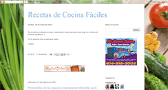 Desktop Screenshot of comidasfacil.blogspot.com