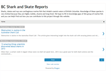 Tablet Screenshot of bcsharkreports.blogspot.com
