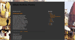 Desktop Screenshot of eheifetz.blogspot.com