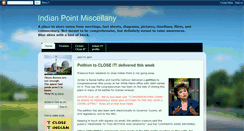 Desktop Screenshot of indianpointmiscellany.blogspot.com