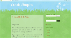 Desktop Screenshot of cabalasimples.blogspot.com