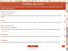 Tablet Screenshot of cantinhodoslivros-grupo1a.blogspot.com