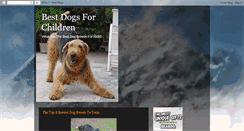 Desktop Screenshot of best-dogs-for-children.blogspot.com