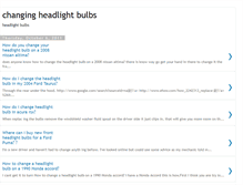 Tablet Screenshot of changingheadlightbulbs.blogspot.com