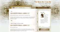 Desktop Screenshot of best-me-i-can-be.blogspot.com