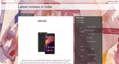 Desktop Screenshot of latestmobilephoneindia.blogspot.com