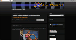 Desktop Screenshot of evilsigntist.blogspot.com
