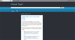 Desktop Screenshot of checktest1.blogspot.com