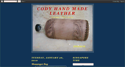 Desktop Screenshot of handmakeleather.blogspot.com