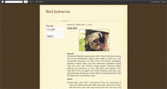 Desktop Screenshot of birdindonesia.blogspot.com