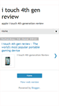 Mobile Screenshot of itouch4thgenerationreview.blogspot.com