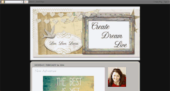 Desktop Screenshot of createdreamlive.blogspot.com