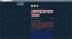 Desktop Screenshot of elreinomonera.blogspot.com