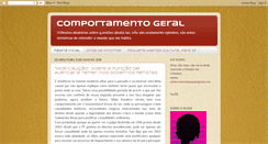 Desktop Screenshot of comportamentogeral.blogspot.com