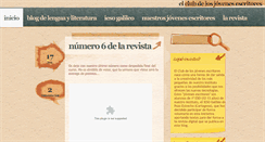 Desktop Screenshot of clubjovenesescritores.blogspot.com