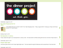 Tablet Screenshot of dinnerprojectblog.blogspot.com