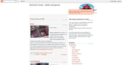 Desktop Screenshot of electronmusic.blogspot.com