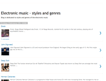 Tablet Screenshot of electronmusic.blogspot.com
