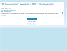 Tablet Screenshot of pg-omr-accomodation.blogspot.com