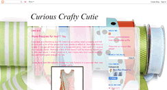 Desktop Screenshot of curiouscraftycutie.blogspot.com